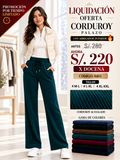 Palazo Corduroy con Interior Abrigador – Cód. 9401