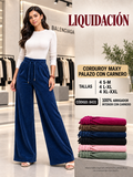 Pantalón Corduroy Maxy Palazo con Interior Carnero – Código 8431