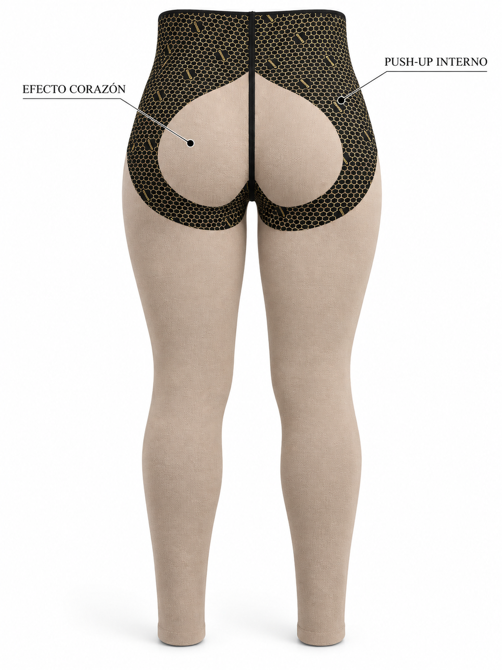 Licra Americana La Caderona Push‑Up Efecto Corazón – Código 5013