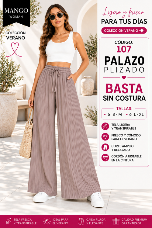 PALAZO PLISADO IMPORTADO – CÓDIGO 107