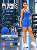 Enterizo Rib Fajero Triple Push Up – Cód. 135