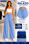 Palazo Tipo Jeans con Costura Frontal – Código 1013