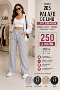 PALAZO DE LINO PREMIUM ESTAMPADO – CÓDIGO 205
